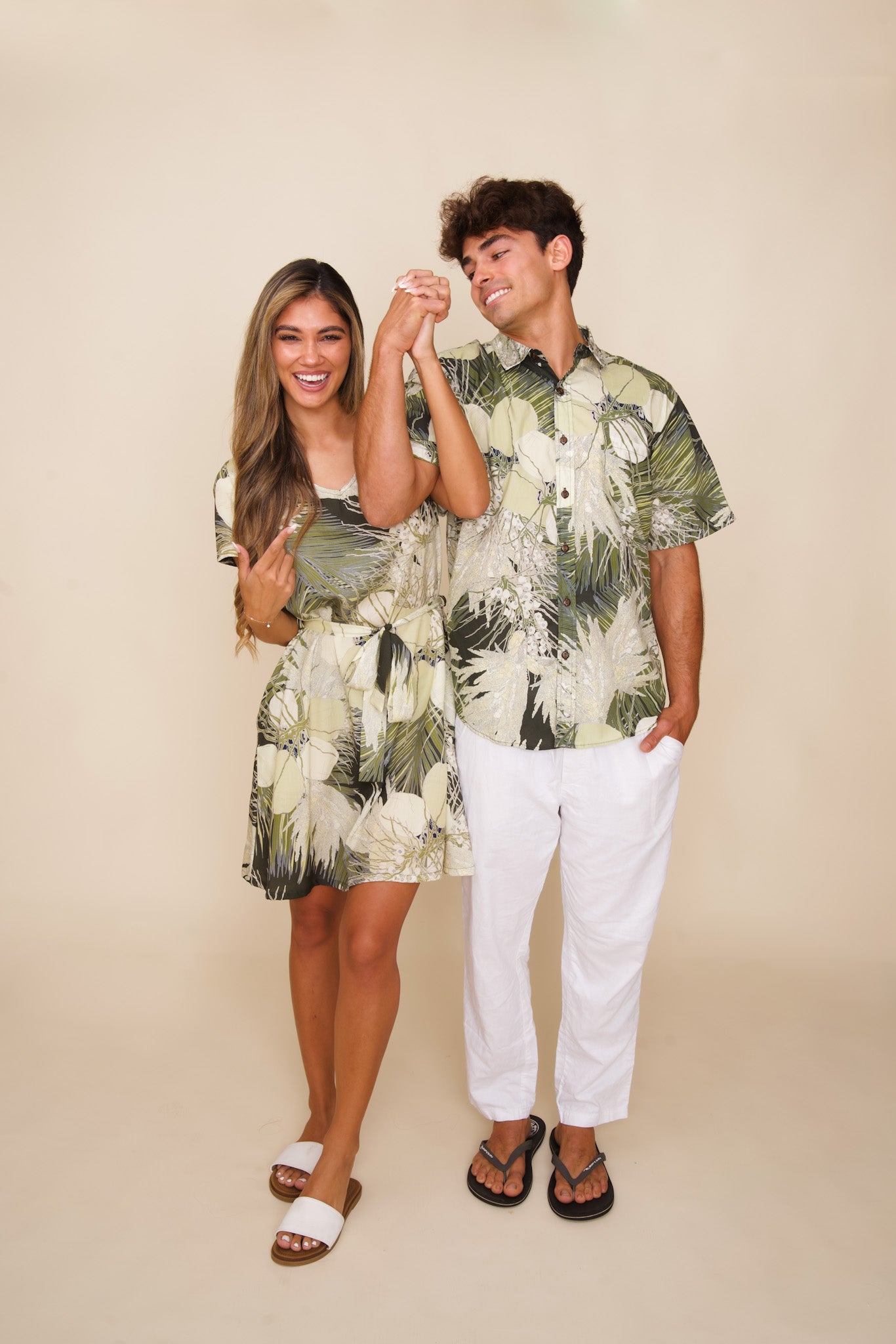 Coconut Flower, Fruit, & Fronds Tee Dress