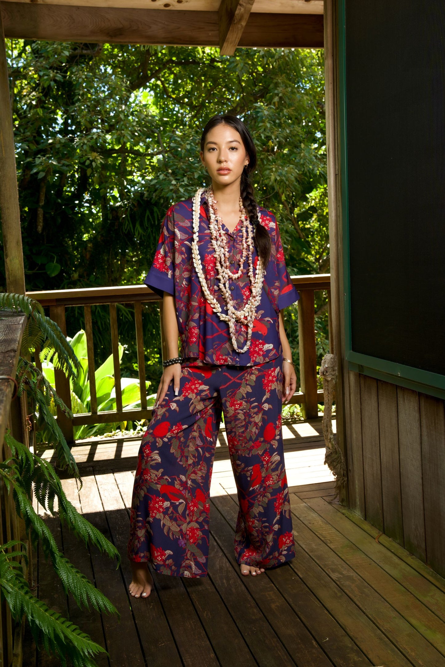 ‘ Apapane & ‘ Iliahi Palazzo Pants