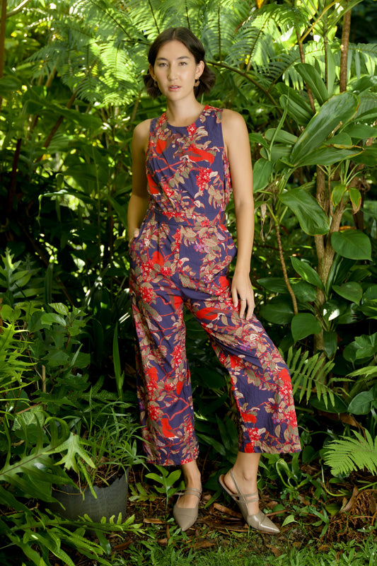 ‘Apapane & ‘ Iliahi Sleeveless Jumpsuit