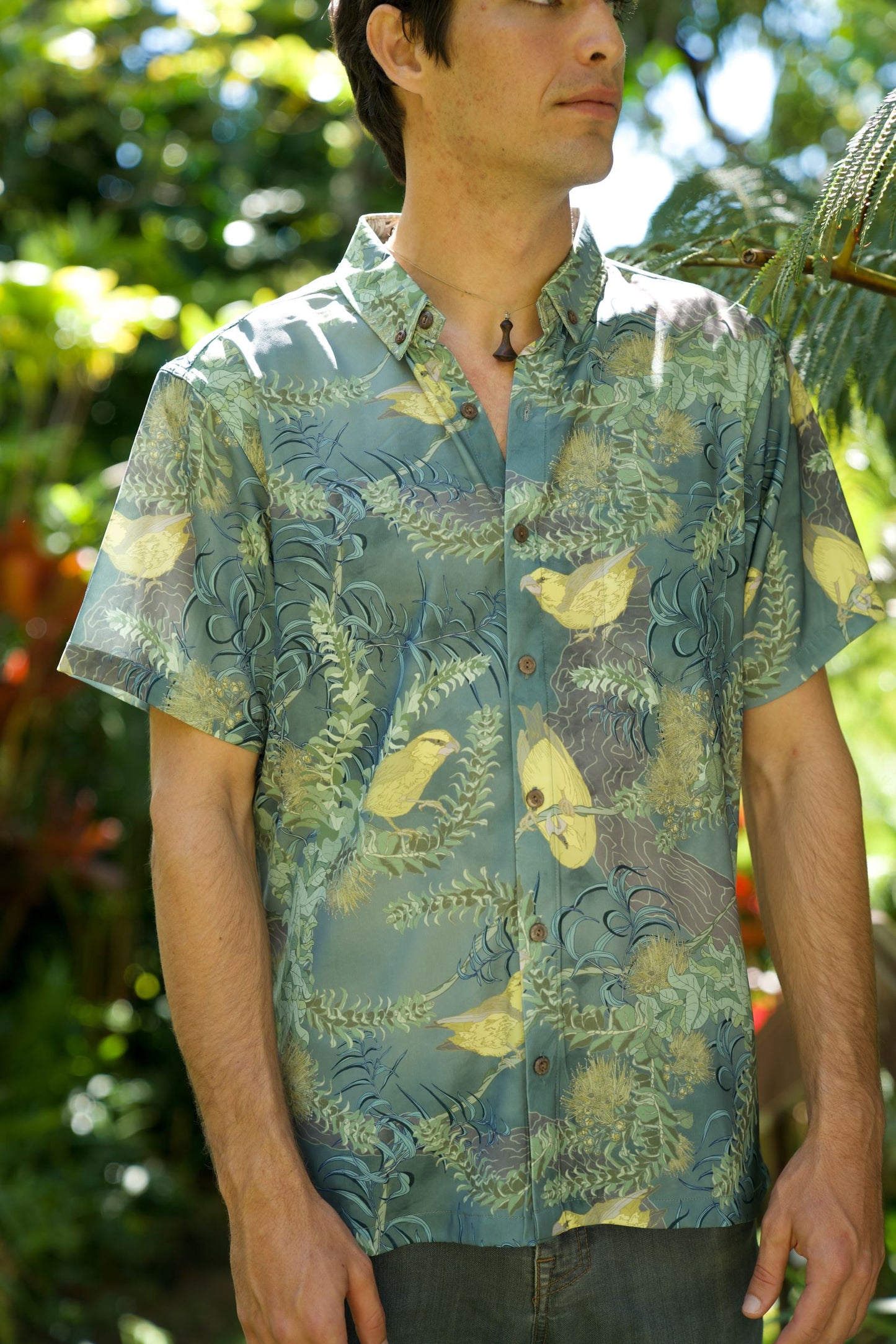 Foraging Kiwikiu Iron Free Aloha Shirt