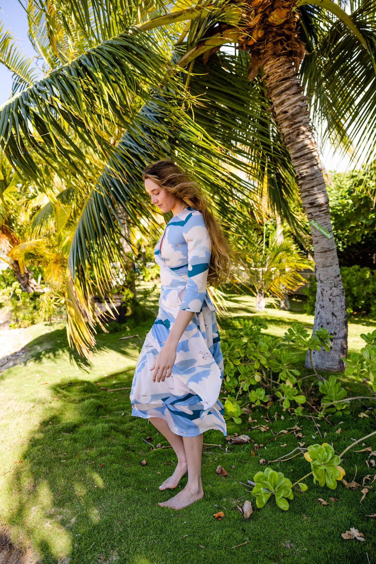 SOARING KOA‘E KEA Midi Wrap Dress