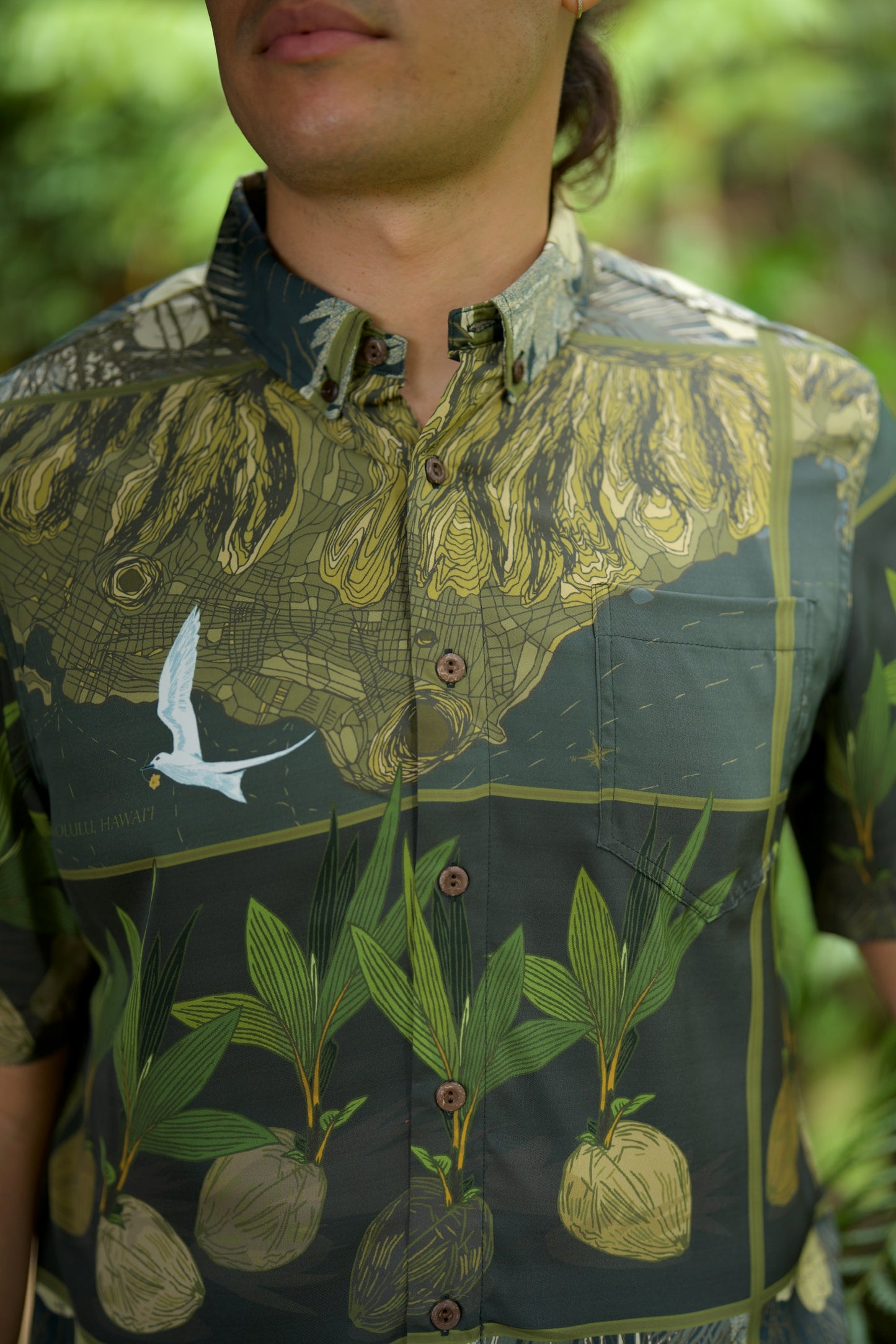 Niu O Honolulu Aloha Shirt (Iron Free)