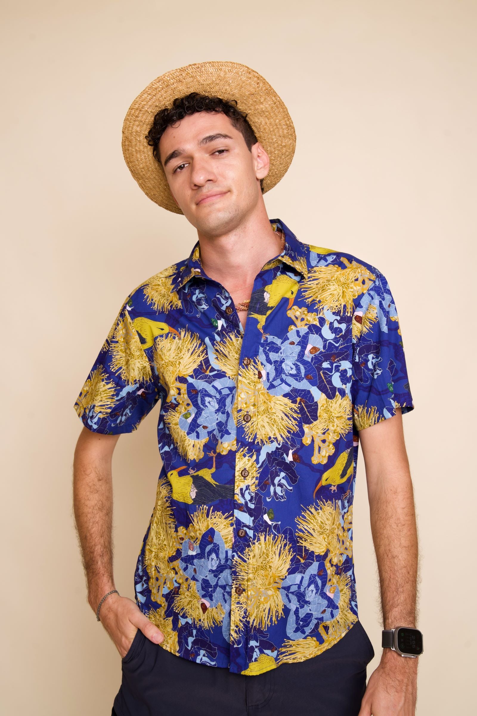 Kaniakapūpū Lehua Mamo Polu Aloha Shirt – David Shepard Hawaii