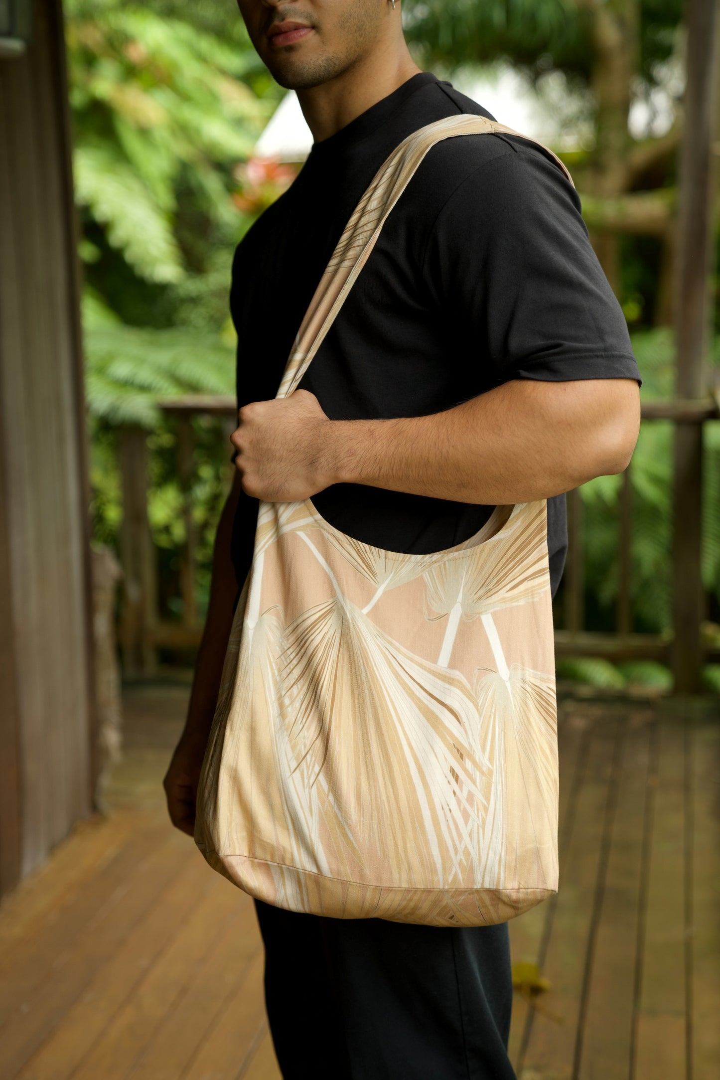 Loulu Beige Tote Bag