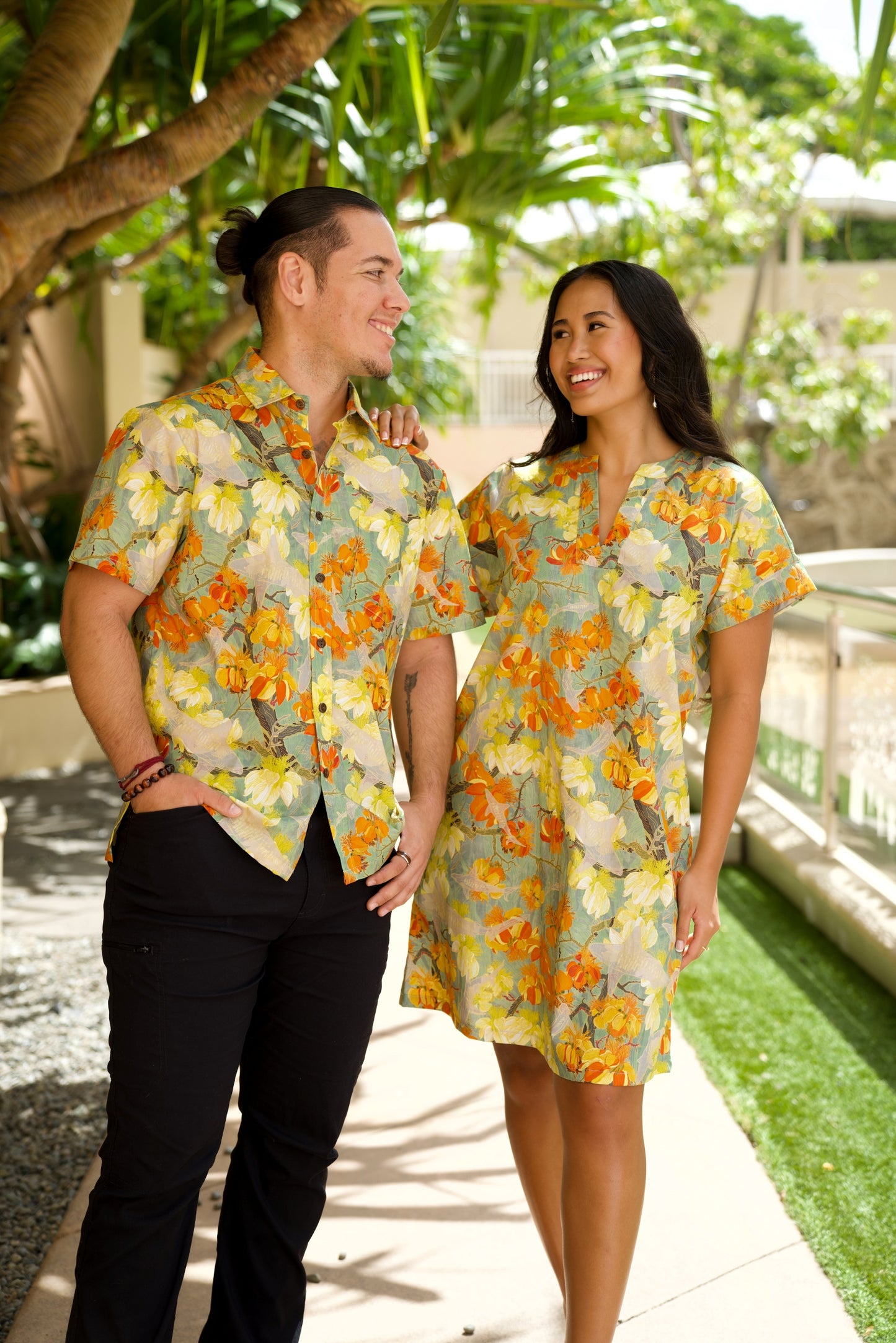 Watch For Sharks Aqua Tunic Dress