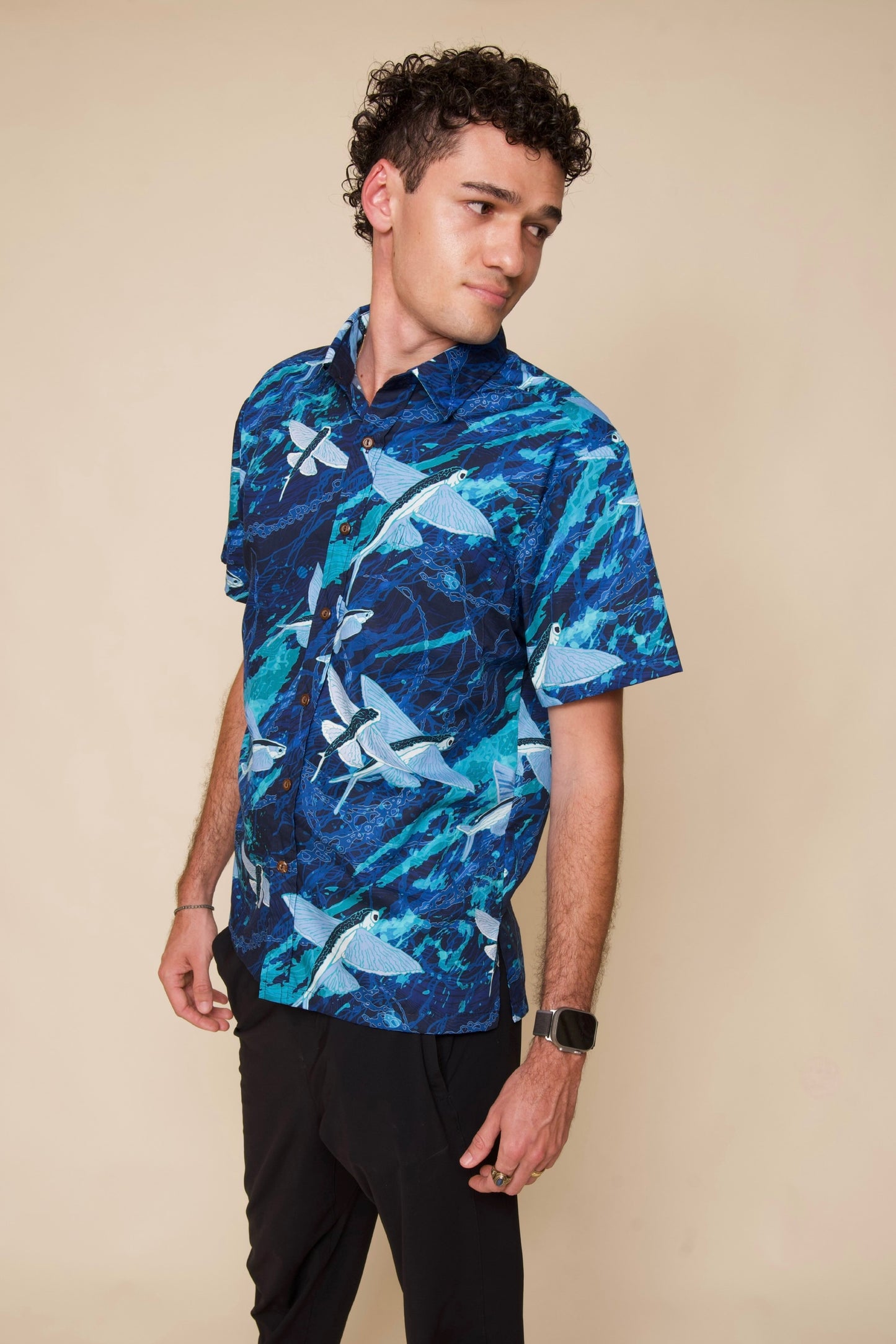 Blue Malolo Aloha Shirt