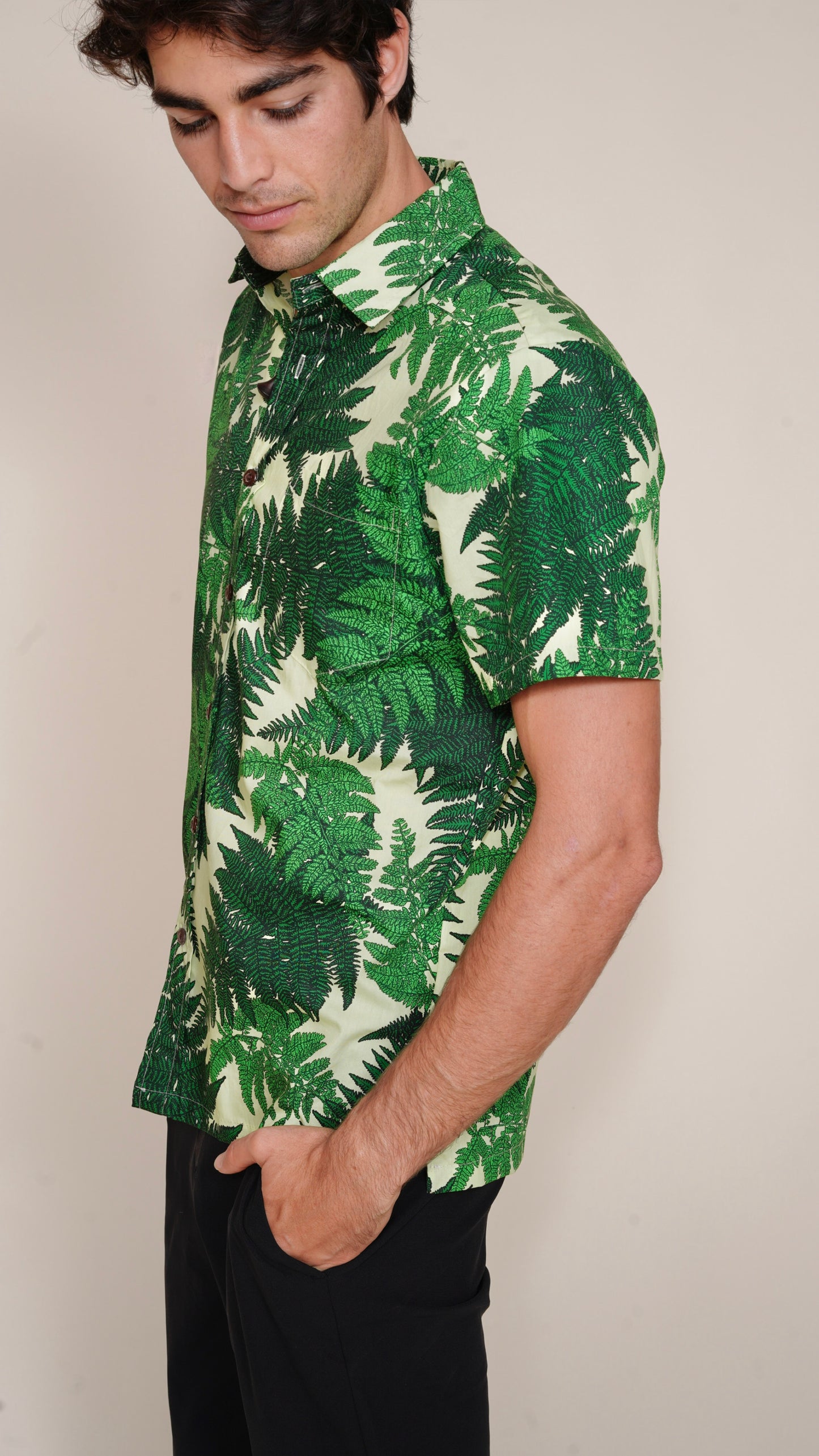 Palapalai Fern Green Aloha Shirt