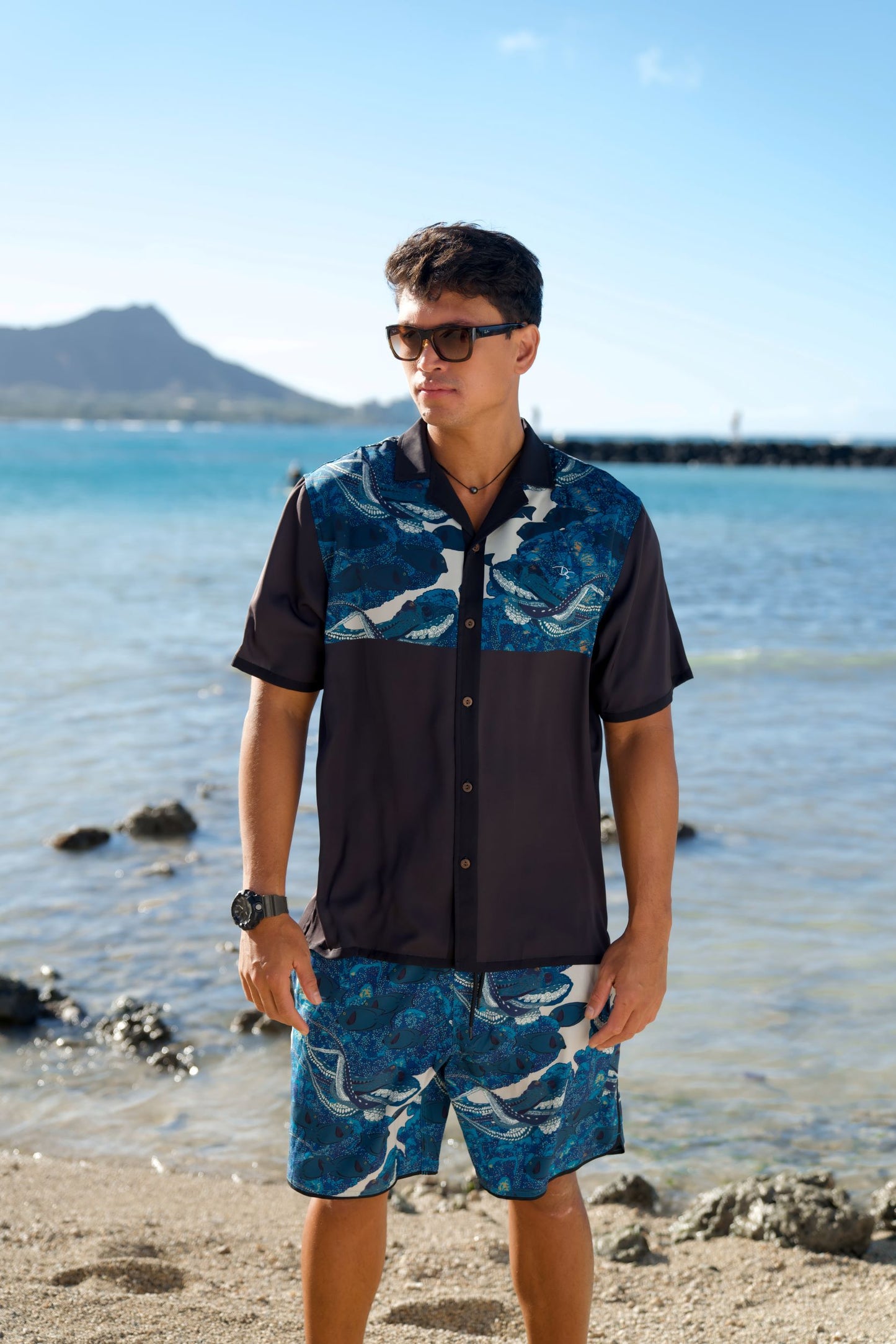 Hidden He'e Vintage Cut Aloha Shirt (Iron Free)