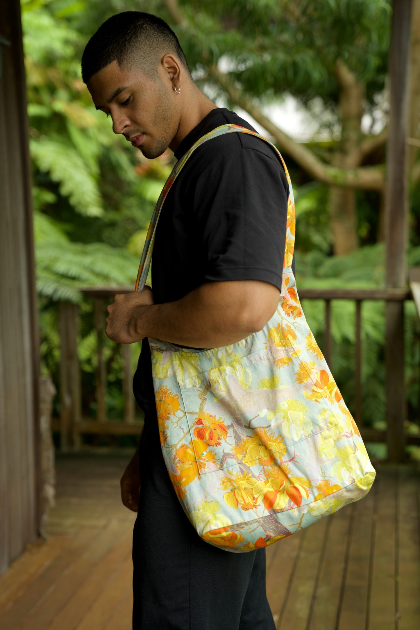 Watch For Sharks Aqua Tote Bag