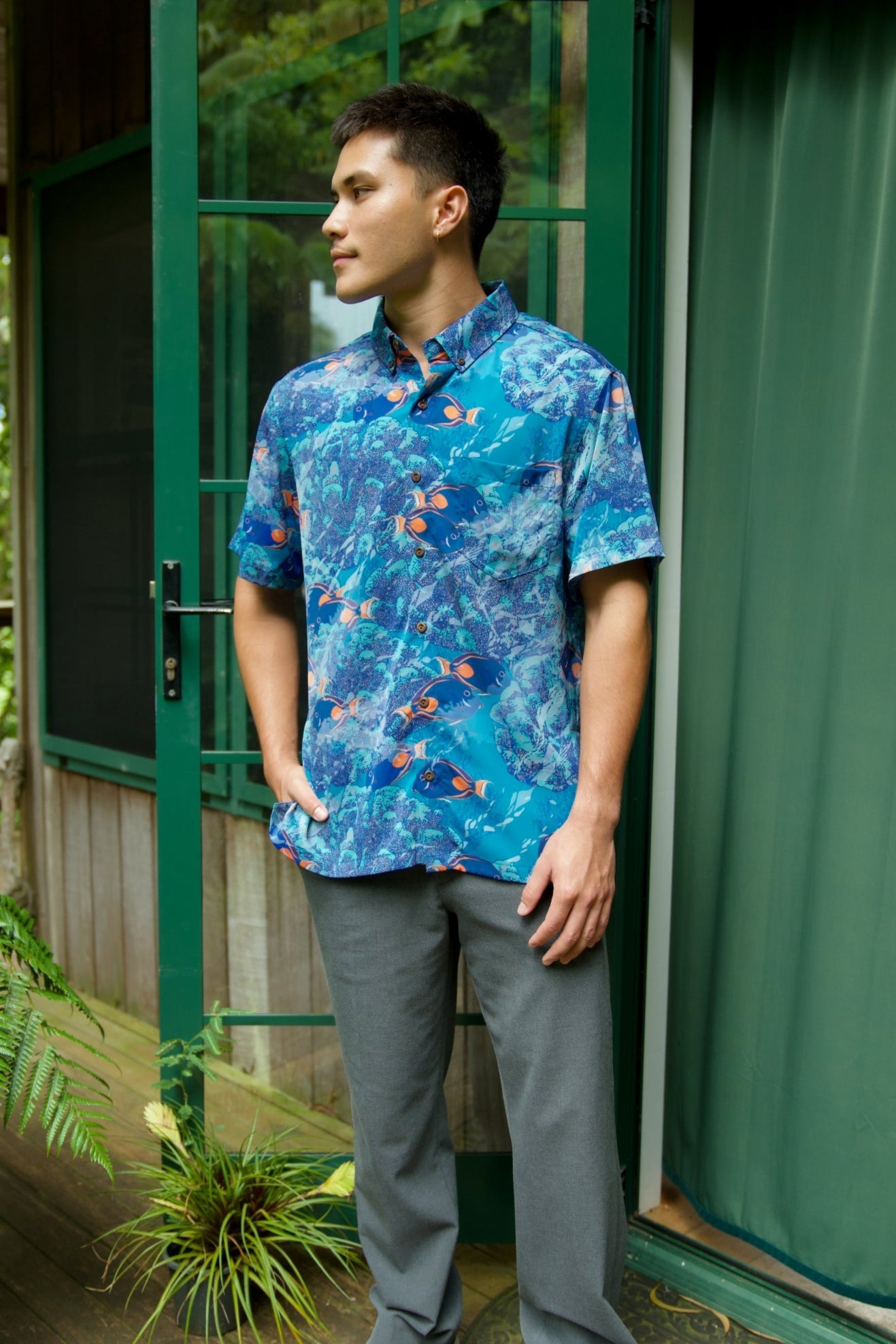 Pāku‘iku‘i Aloha Shirt (Iron Free)