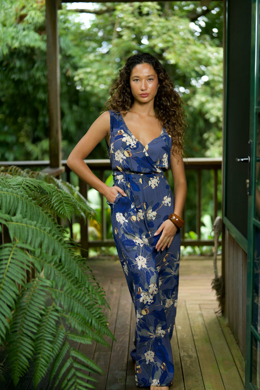 Hō‘awa & The ‘Alalā Rayon Sleeveless Jumpsuit