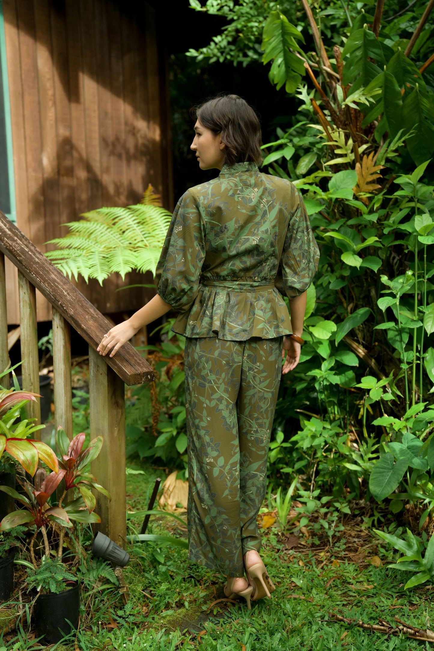 Maile Green Palazzo Pants