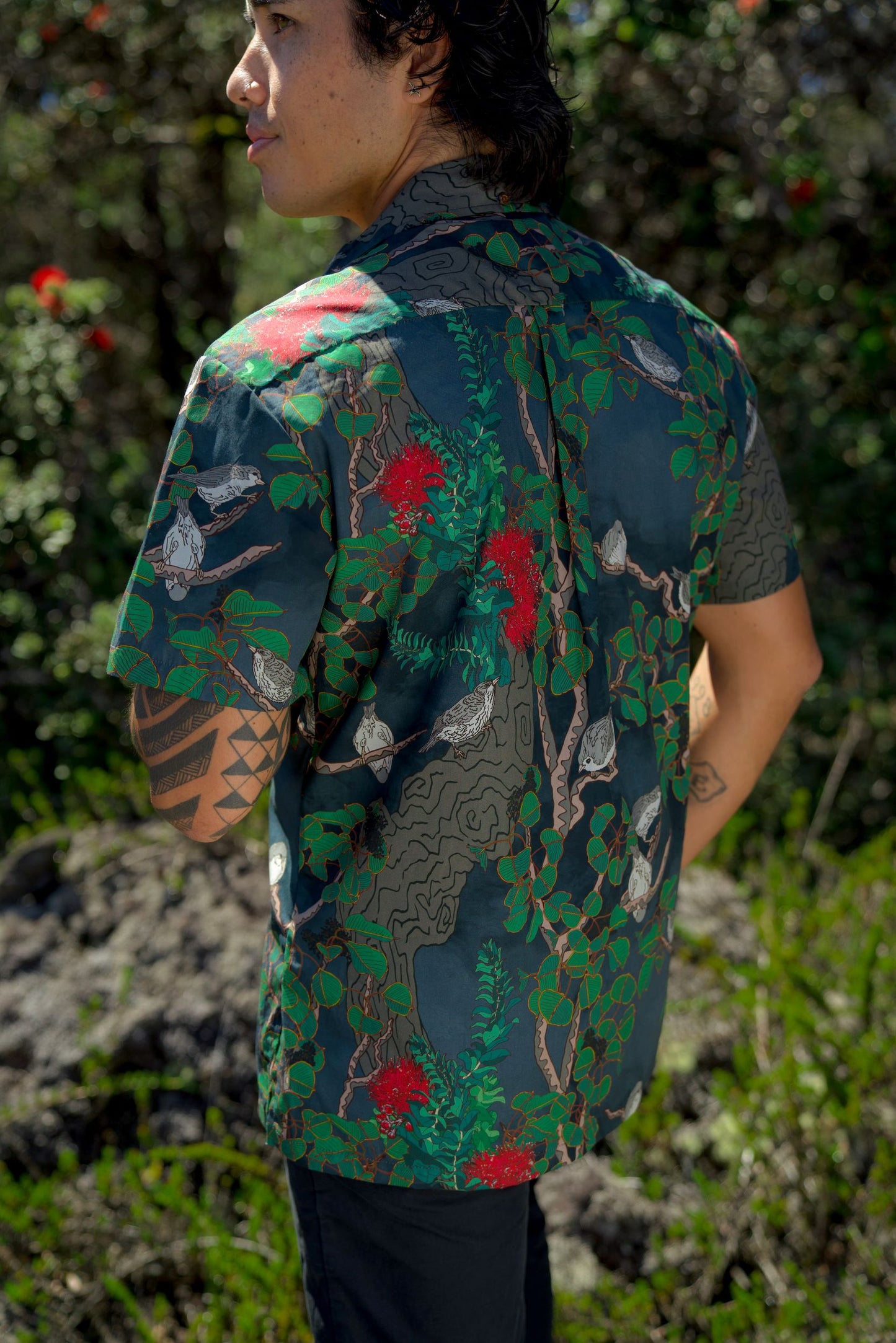 Vanishing 'Akikiki Aloha Shirt