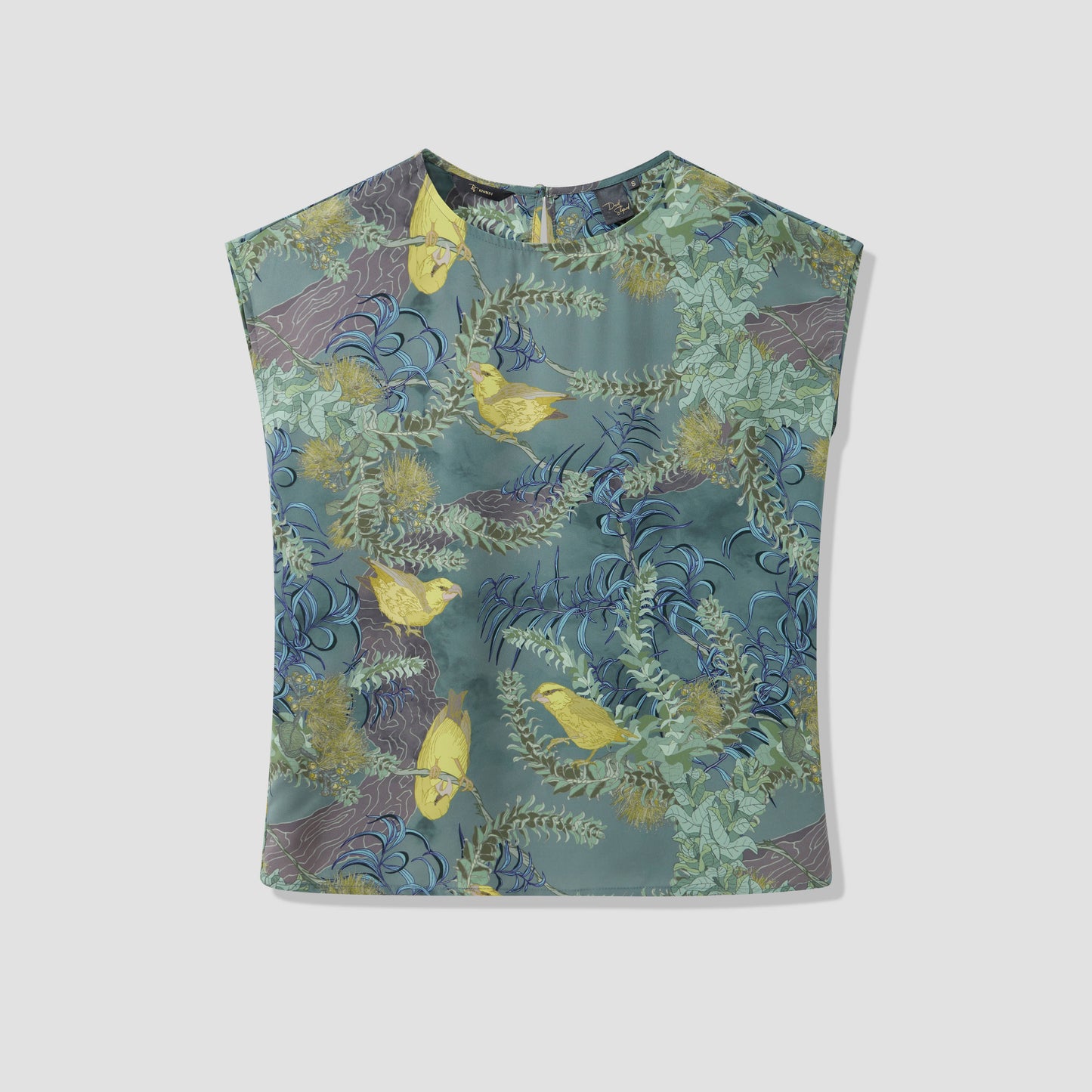 Foraging Kiwikiu Cap Sleeve Blouse