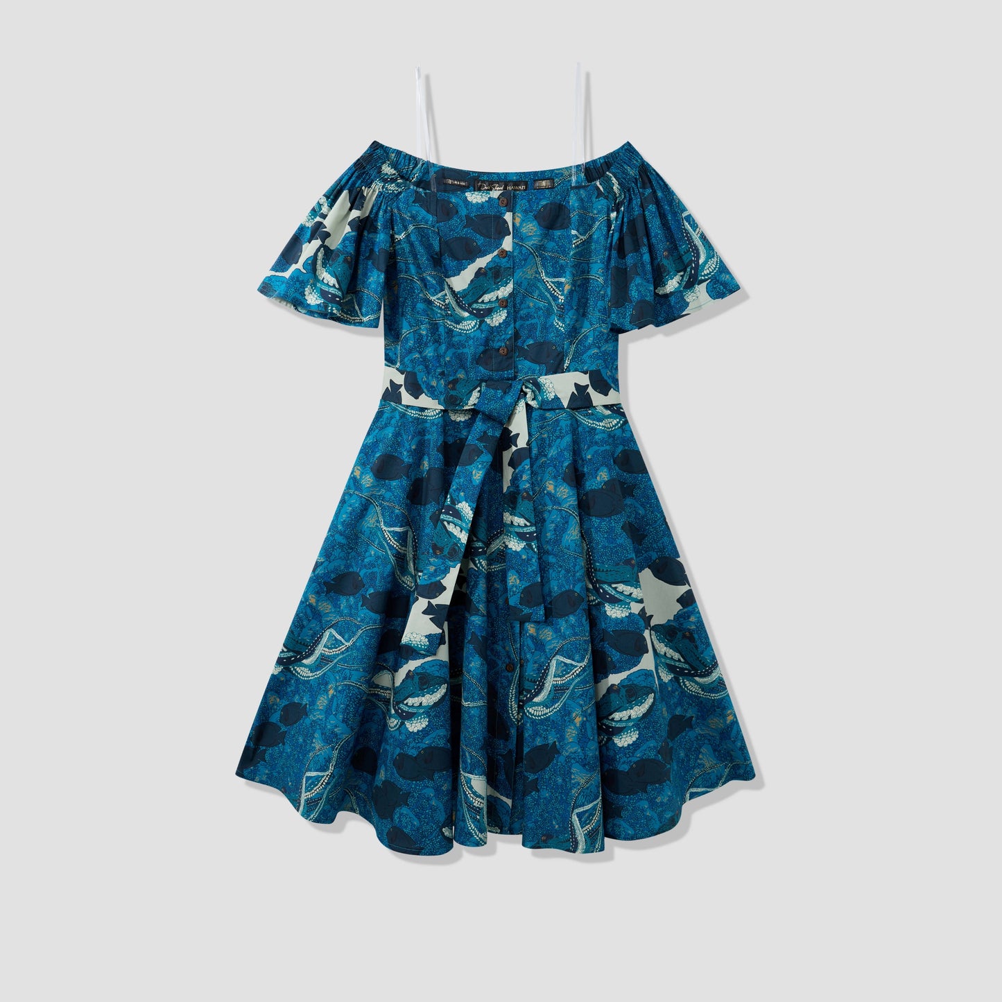 Hidden He‘e Button Down A-Line Dress