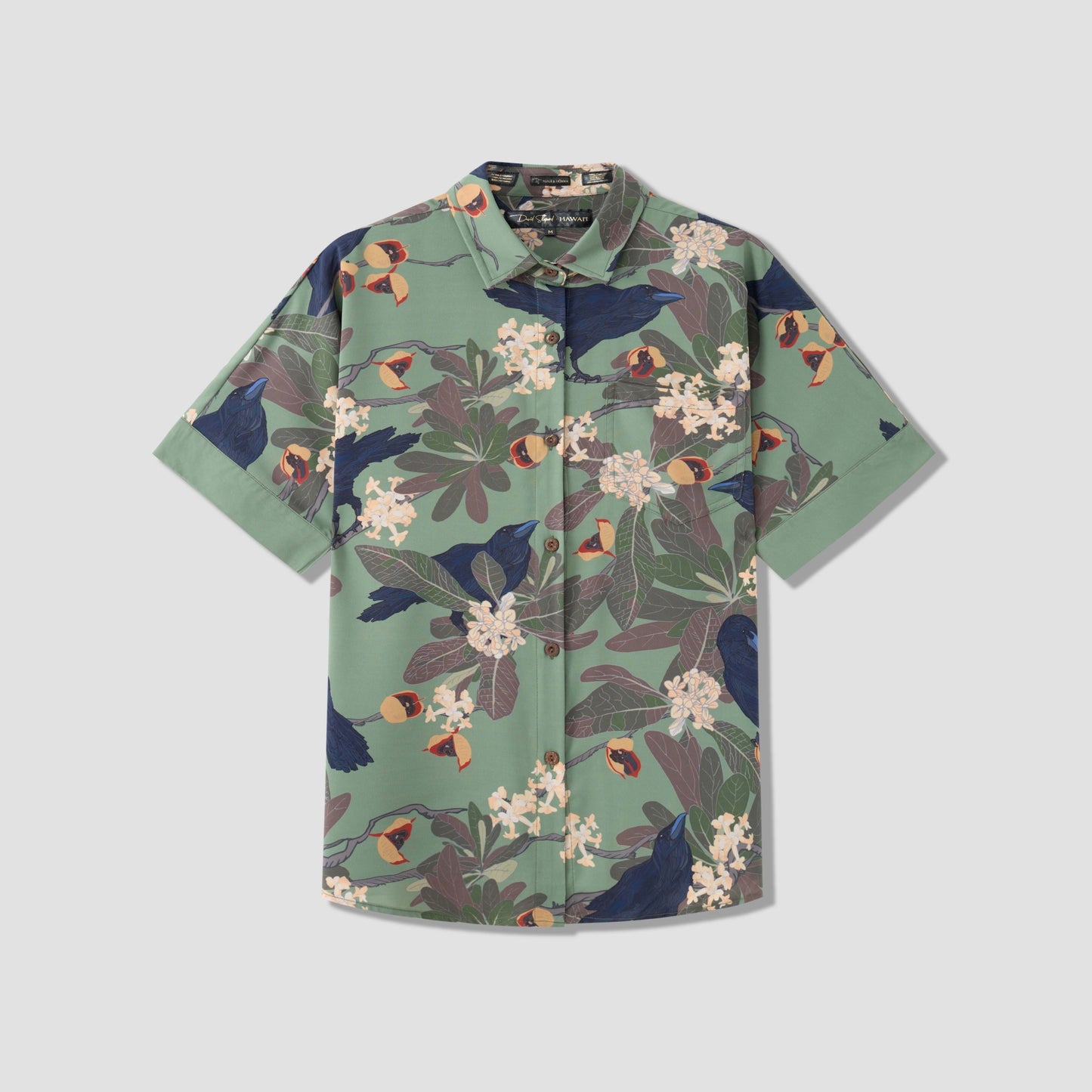 Hō‘awa & The ‘Alalā Sage Women's Kimono Sleeve Aloha Shirt