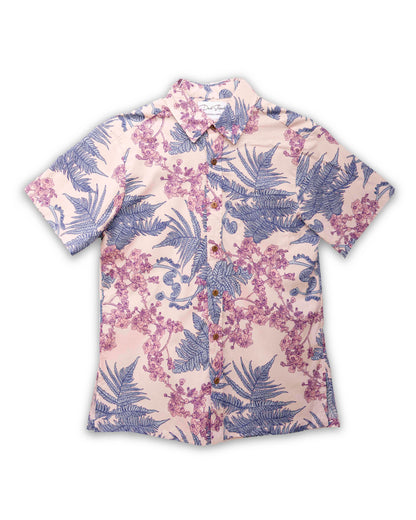 Lavender Hāpuʻu ʻIlima Relaxed Fit Aloha Shirt
