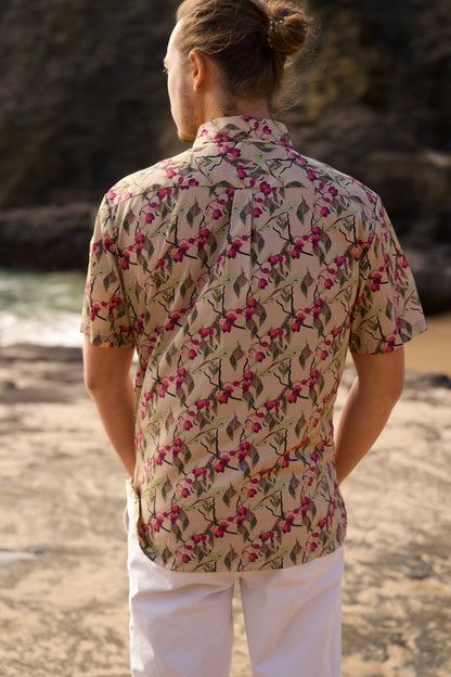 ‘A‘ali‘i Beige Aloha Shirt