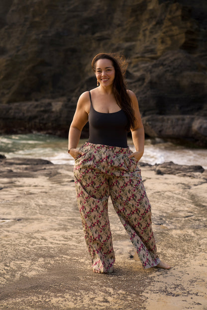 ‘A‘ali‘i Tan Cotton Pants