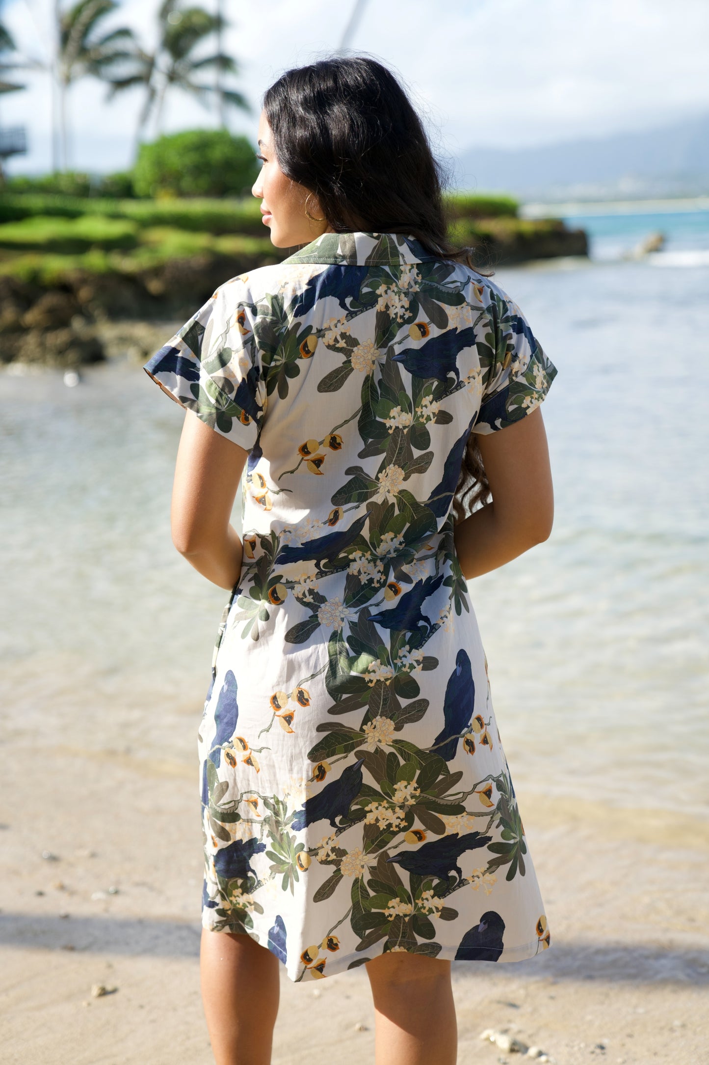 Hō‘awa & The ‘Alalā Aloha Shirt Dress