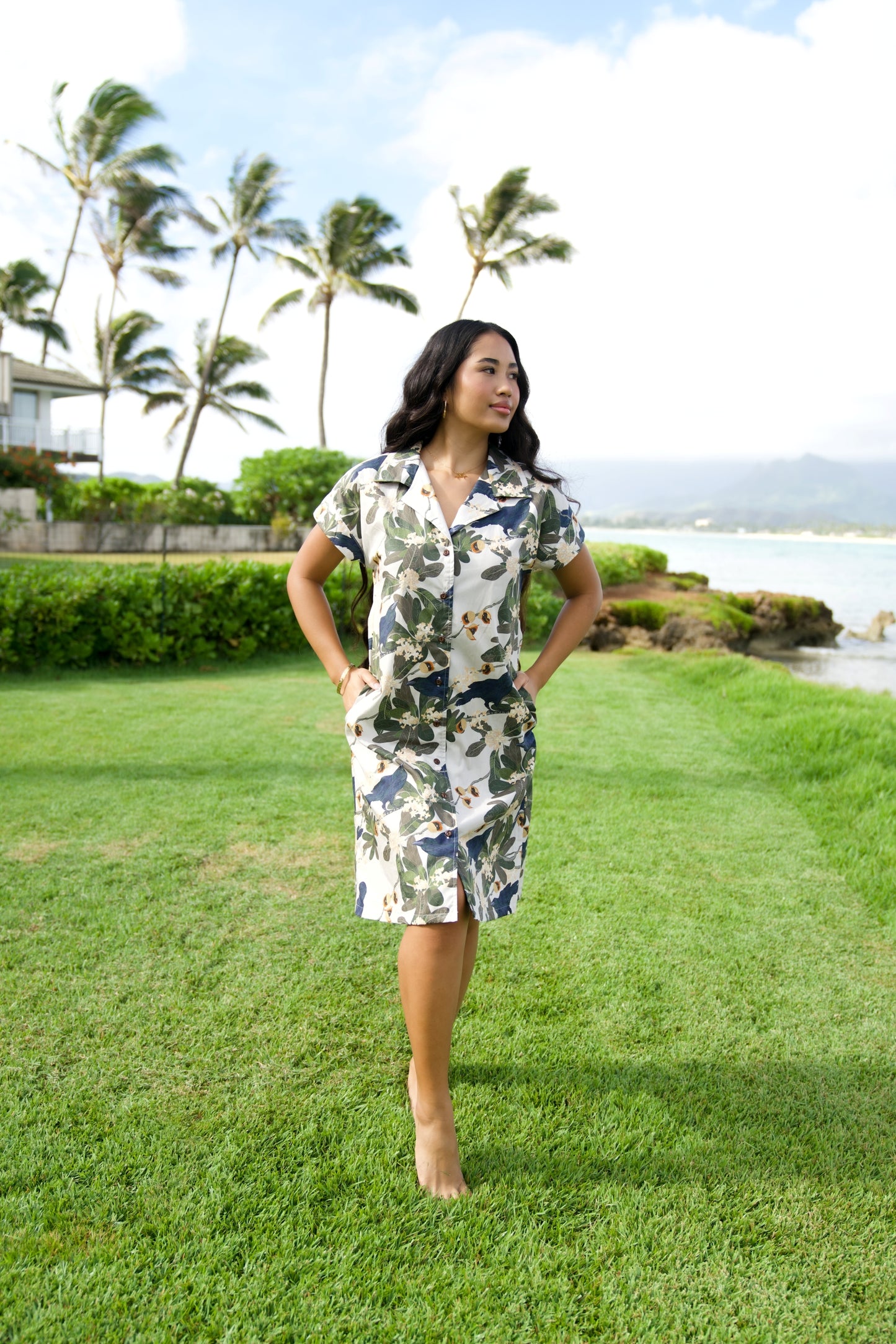 Hō‘awa & The ‘Alalā Aloha Shirt Dress