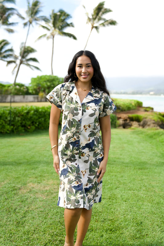 aloha shirt dress Banana Leaf or pair it with your favorite denim for a night out Banana Leaf Aloha Shirt Dress