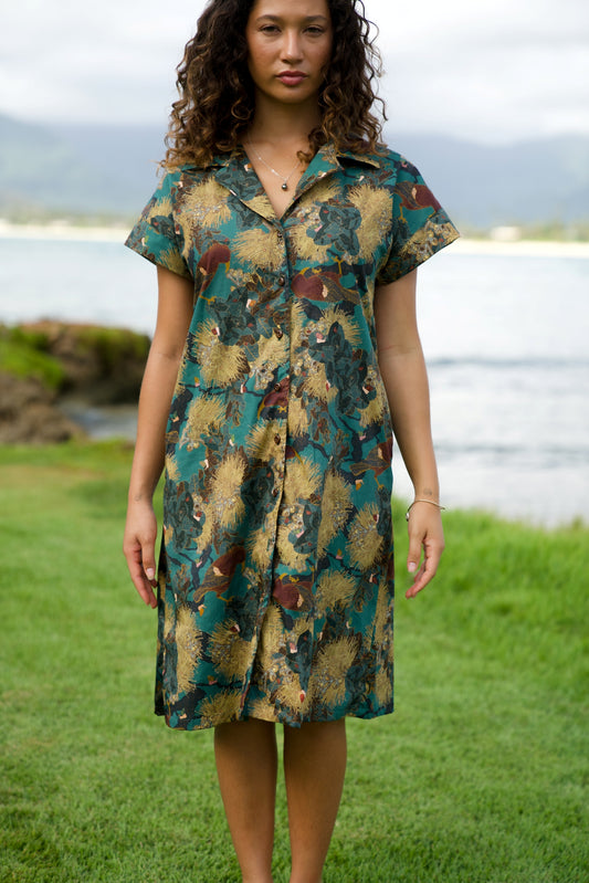 hawaii dress LIGHT DOT Women's Summer V Neck Floral Maxi Dress Tropical Hawaiian Beach Dress Side Slit (Beige,L) at Amazon Women's Clothing store hugging floral print Hawaiian Dresses For Women |