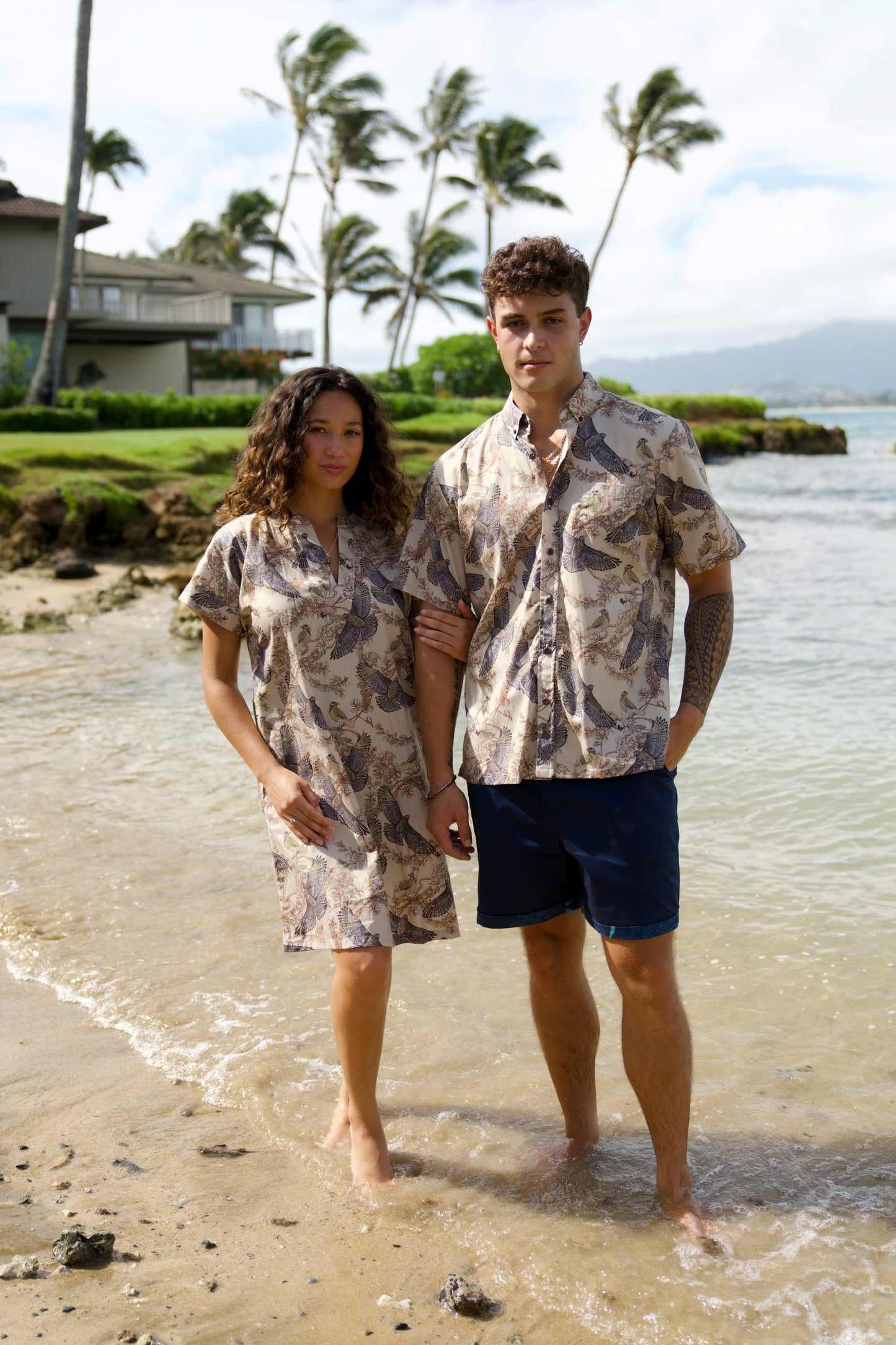 'Io & 'Iliahi Beige Tunic Dress