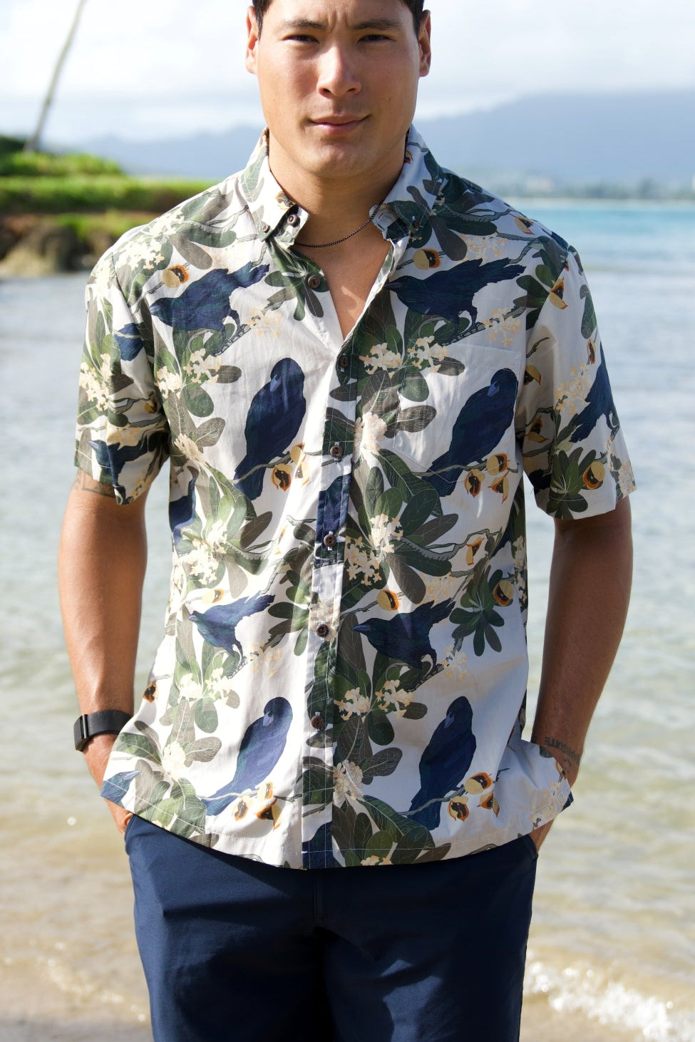 Hō‘awa & The ‘Alalā Pale Aloha Shirt