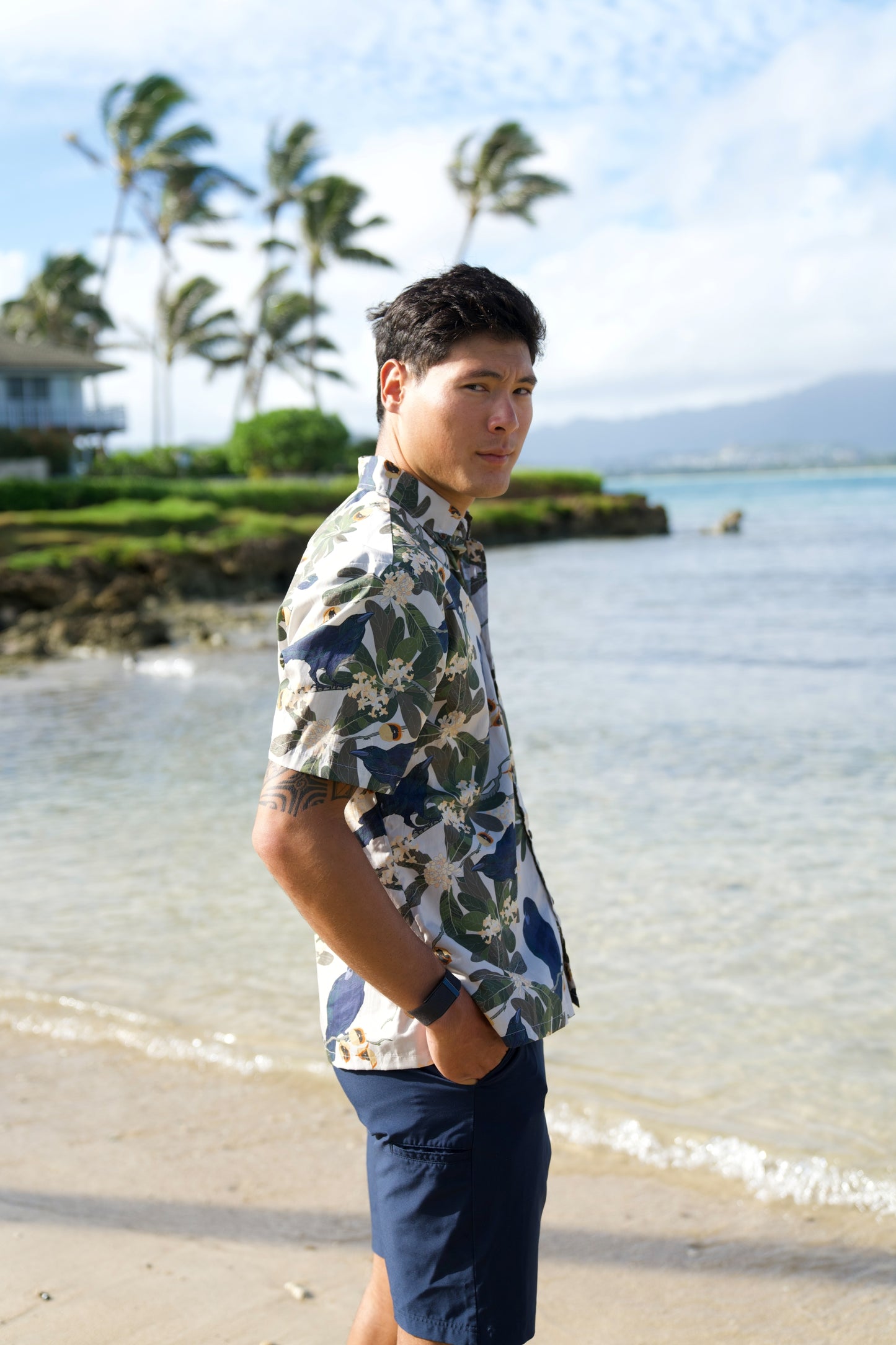 Hō‘awa & The ‘Alalā Pale Aloha Shirt