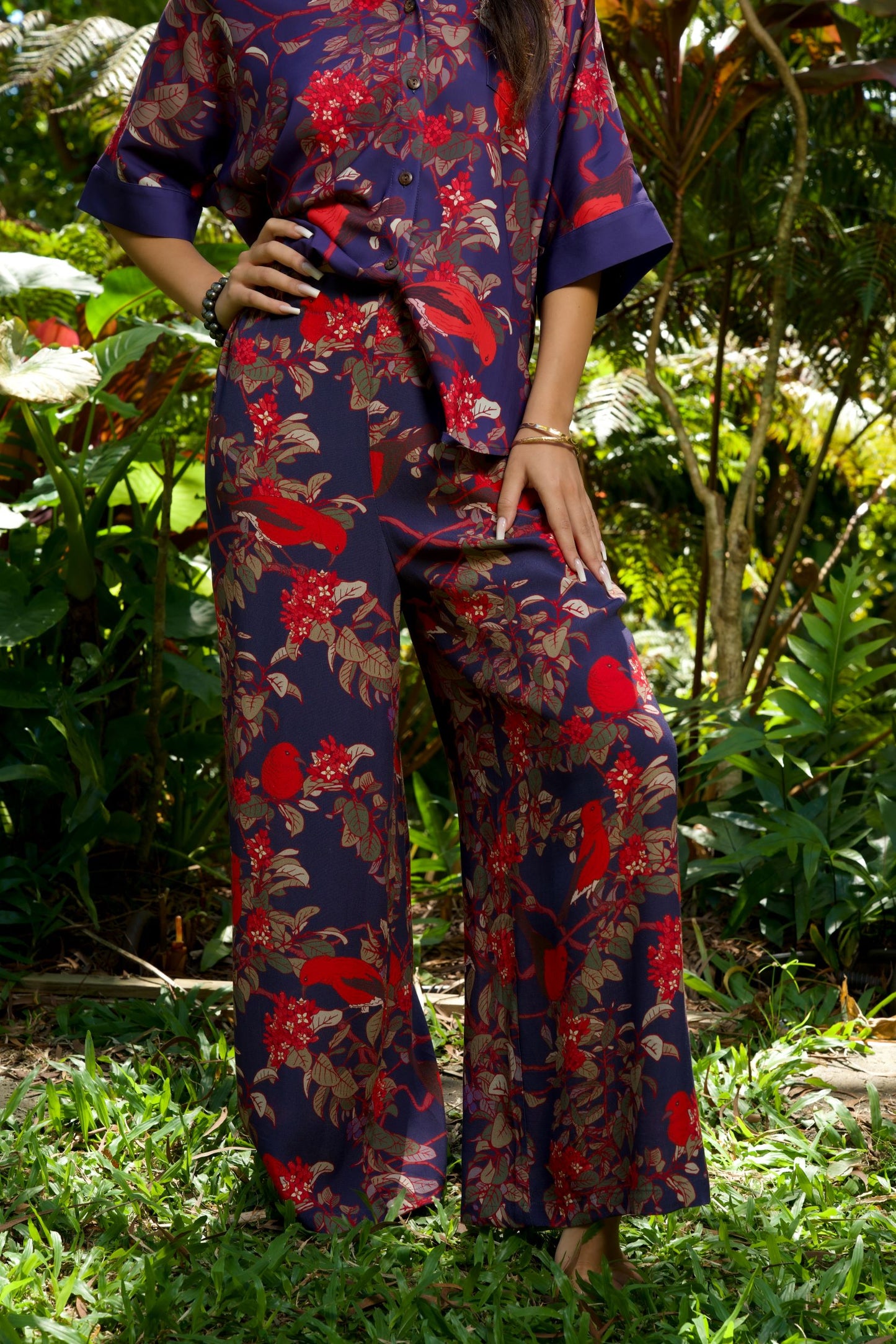 ‘ Apapane & ‘ Iliahi Palazzo Pants