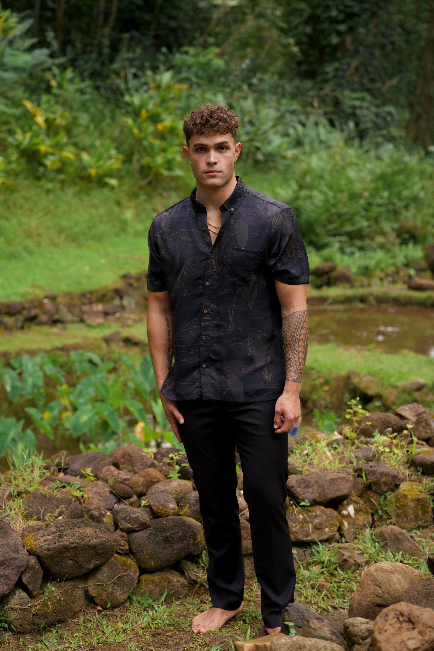 Kalo Wai Aloha Shirt (Iron Free)