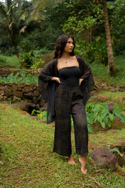 Kalo Wai High-waisted Palazzo Pants