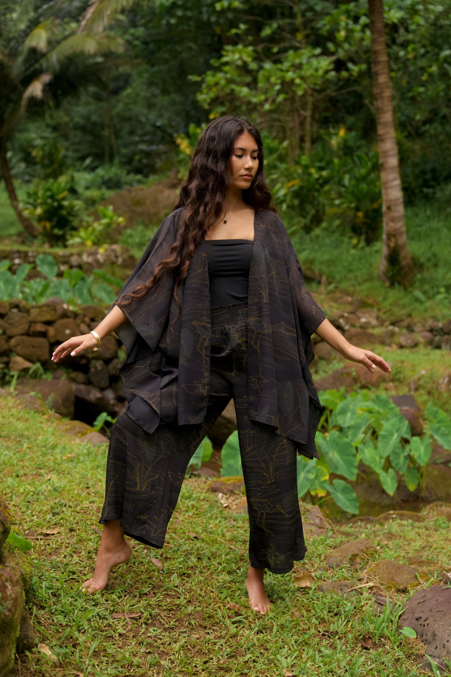 Kalo Wai Draping Cover-up