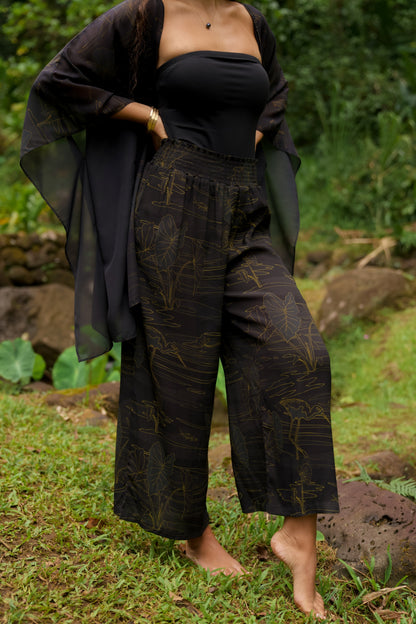 Kalo Wai High-waisted Palazzo Pants
