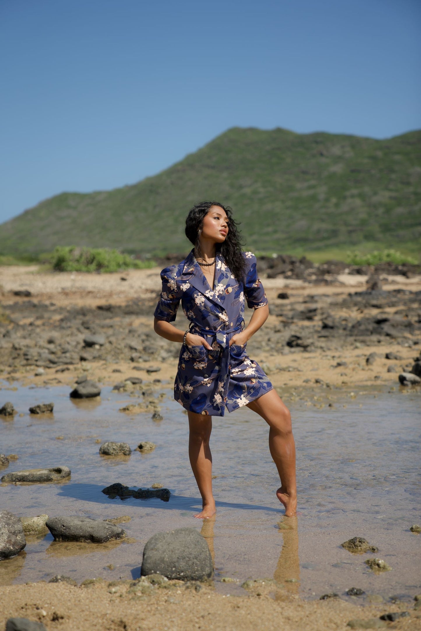 Hō‘awa & The ‘Alalā Blue Blazer Dress