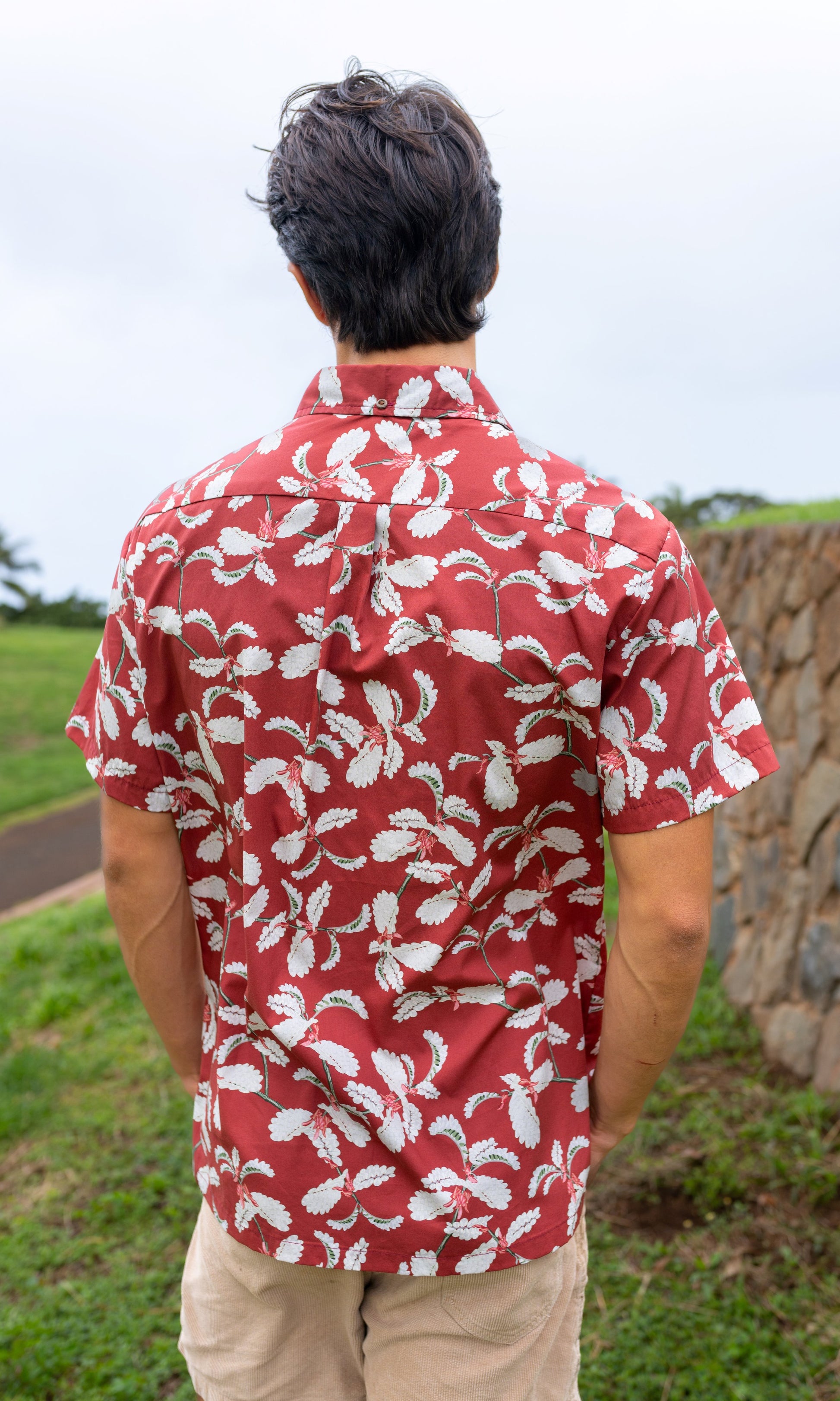 David Shepard Hawaii ʻOhai Red Aloha Shirt – David Shepard S