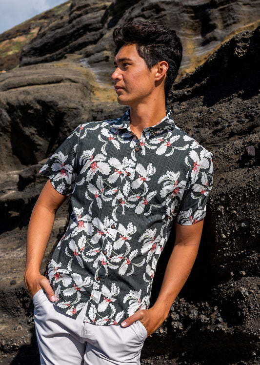 LUXIFER Men's and Boy's Hawaiian Shirts Print Foral Holiday