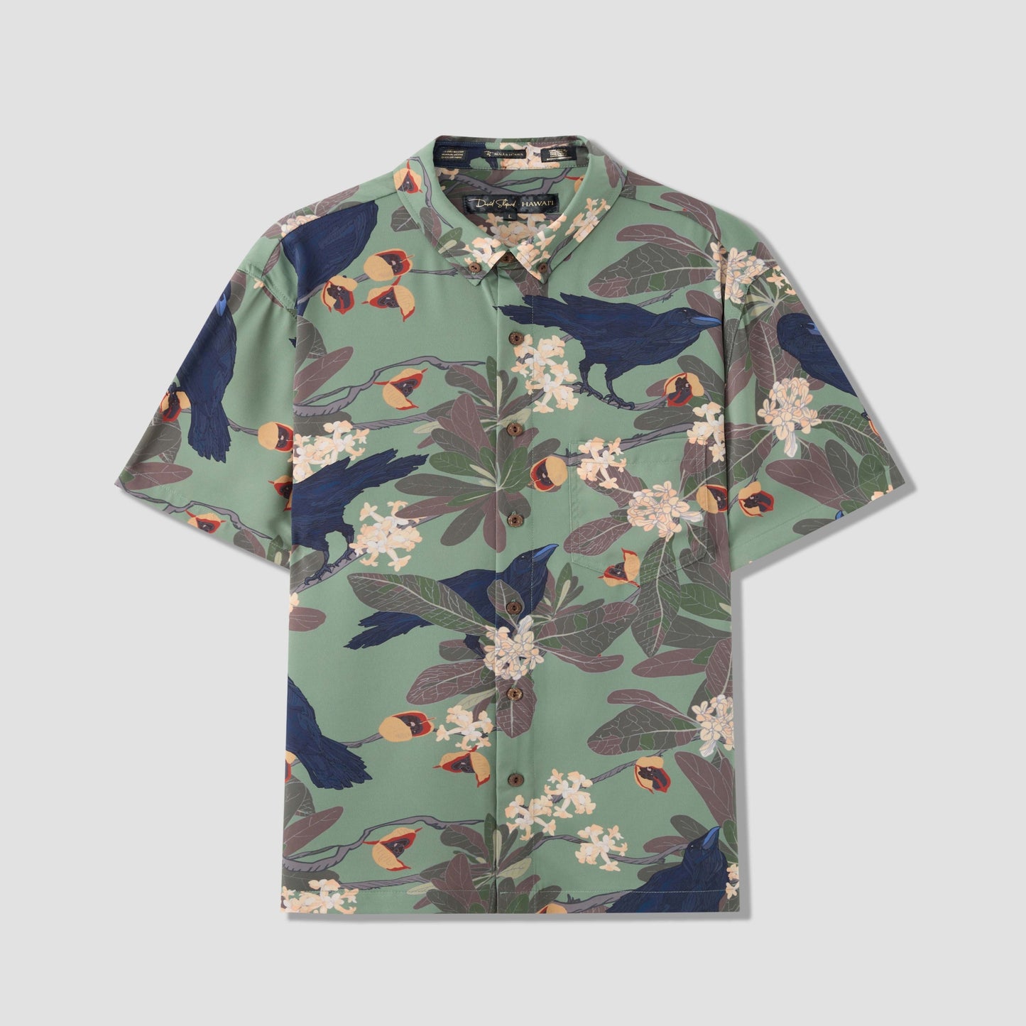 Hō‘awa & The ‘Alalā Sage Aloha Shirt (Iron Free)
