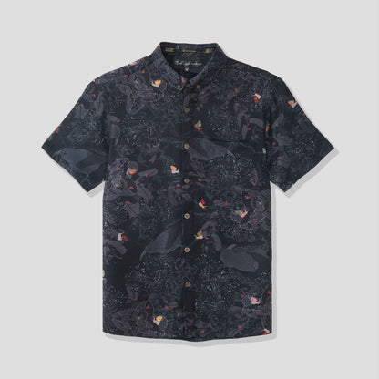Kaniakapūpū Dark Forest Iron Free Aloha Shirt