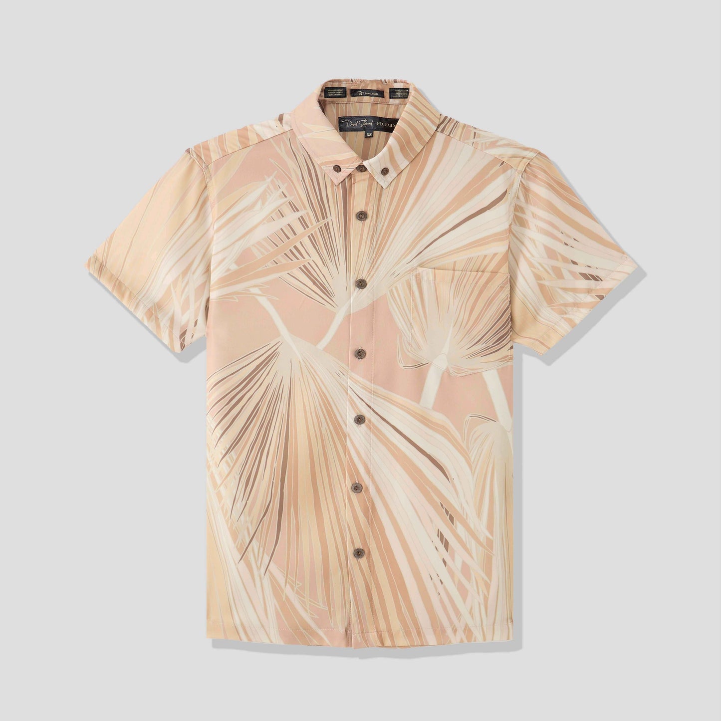 Loulu Beige Iron Free Aloha Shirt