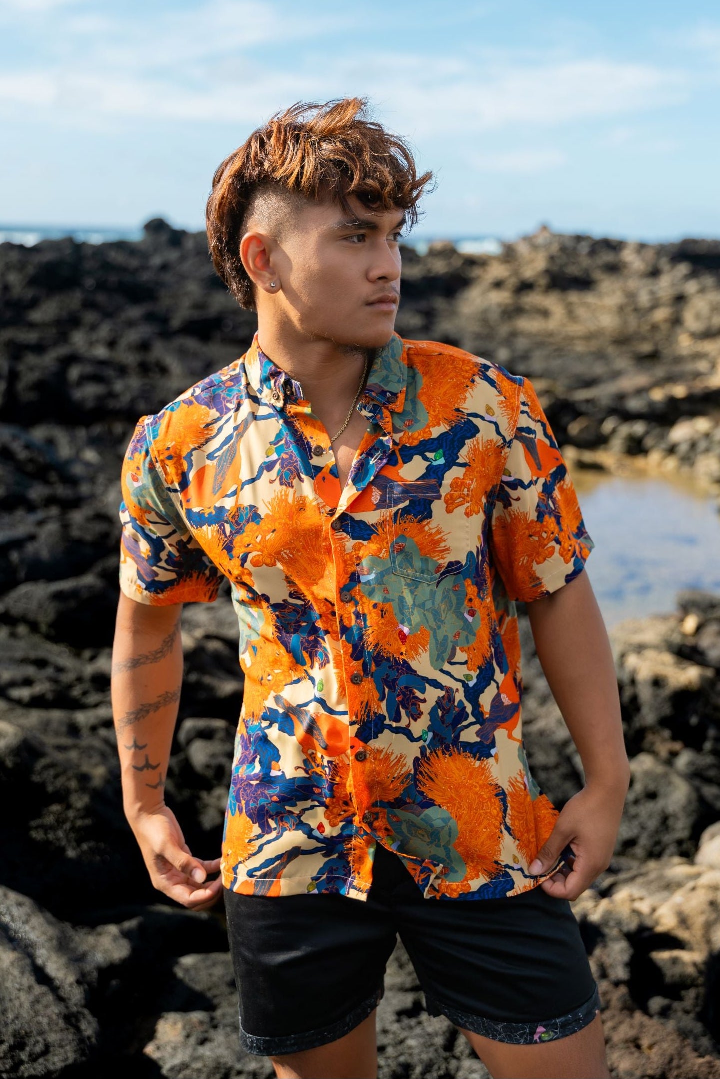 Kaniakapūpū Alani Aloha Shirt (Iron Free)