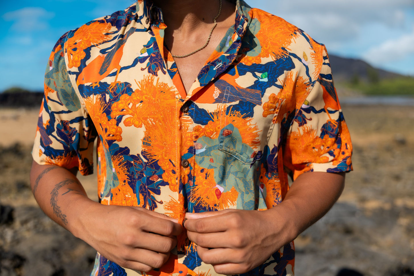 Kaniakapūpū Alani Aloha Shirt (Iron Free)