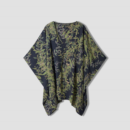 Maile Black Draping Cover-up