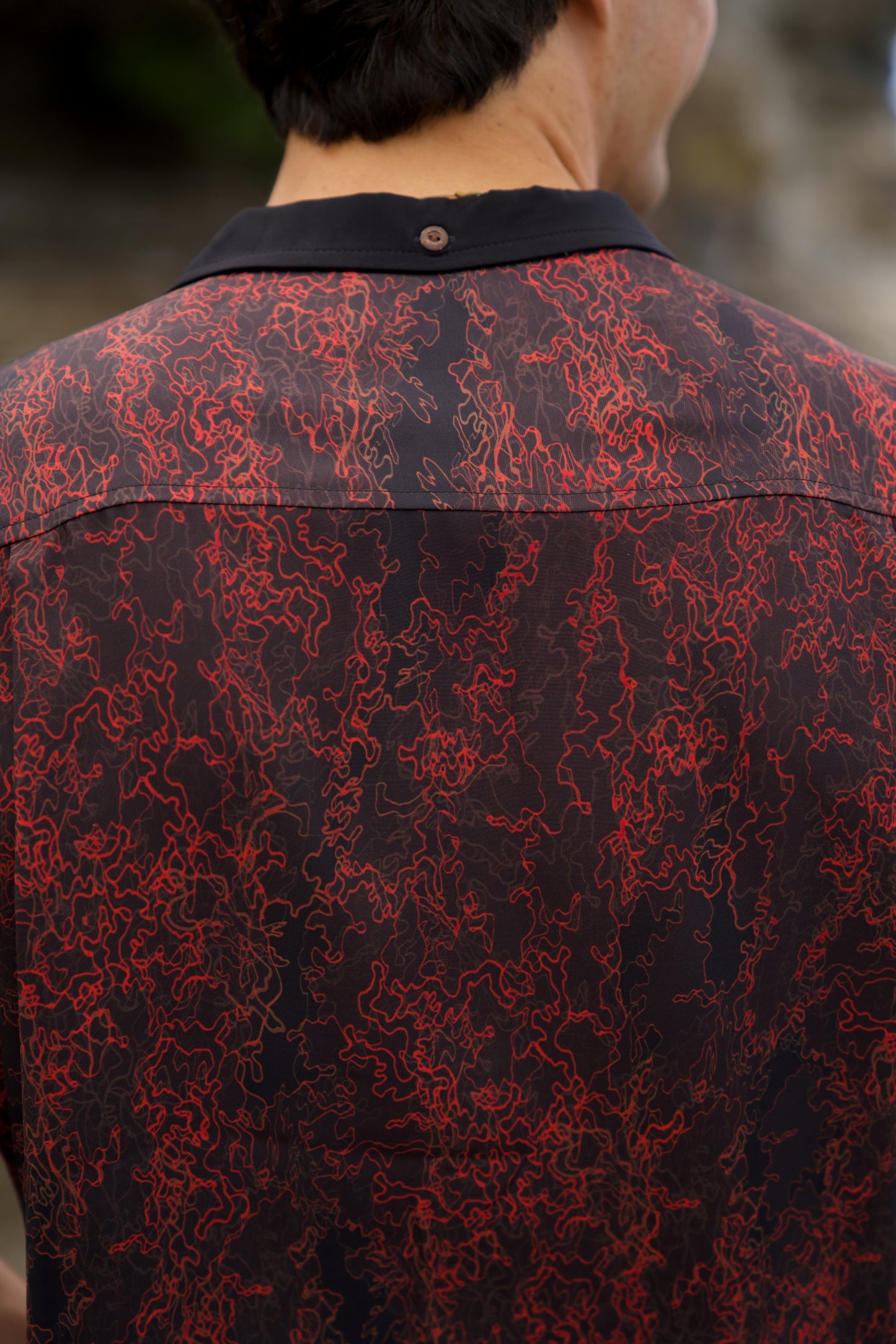 Koa‘e Kea Halema‘uma‘u Vintage Cut Aloha Shirt (Iron Free)