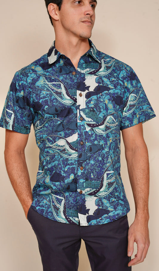 Hidden He‘e Aloha Shirt