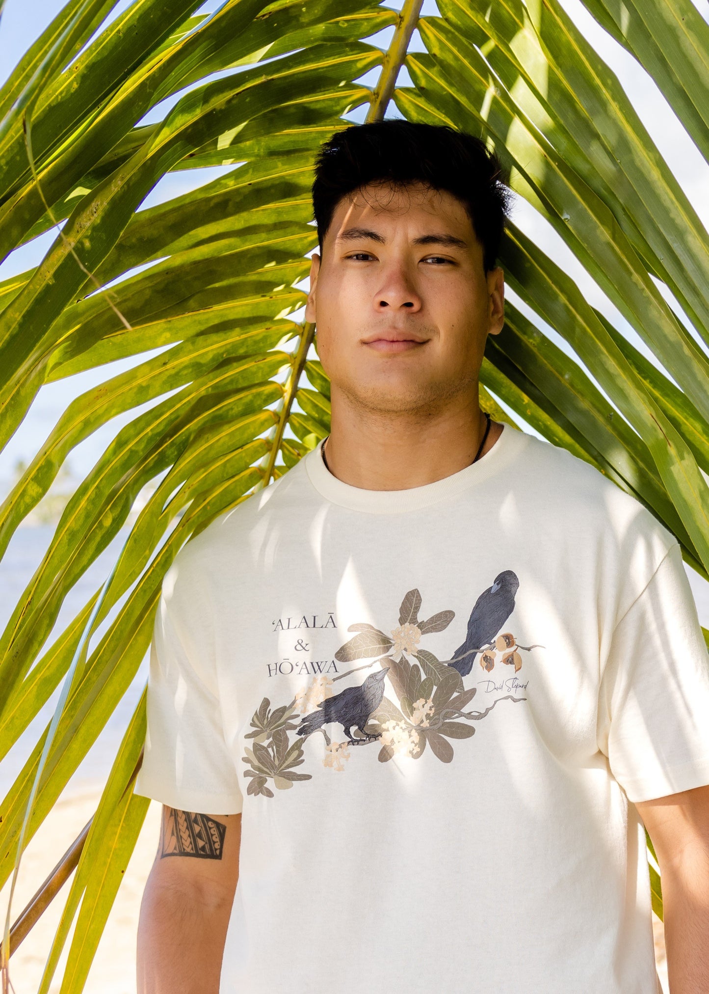 Hō‘awa & The ‘Alalā on Sand T-Shirt