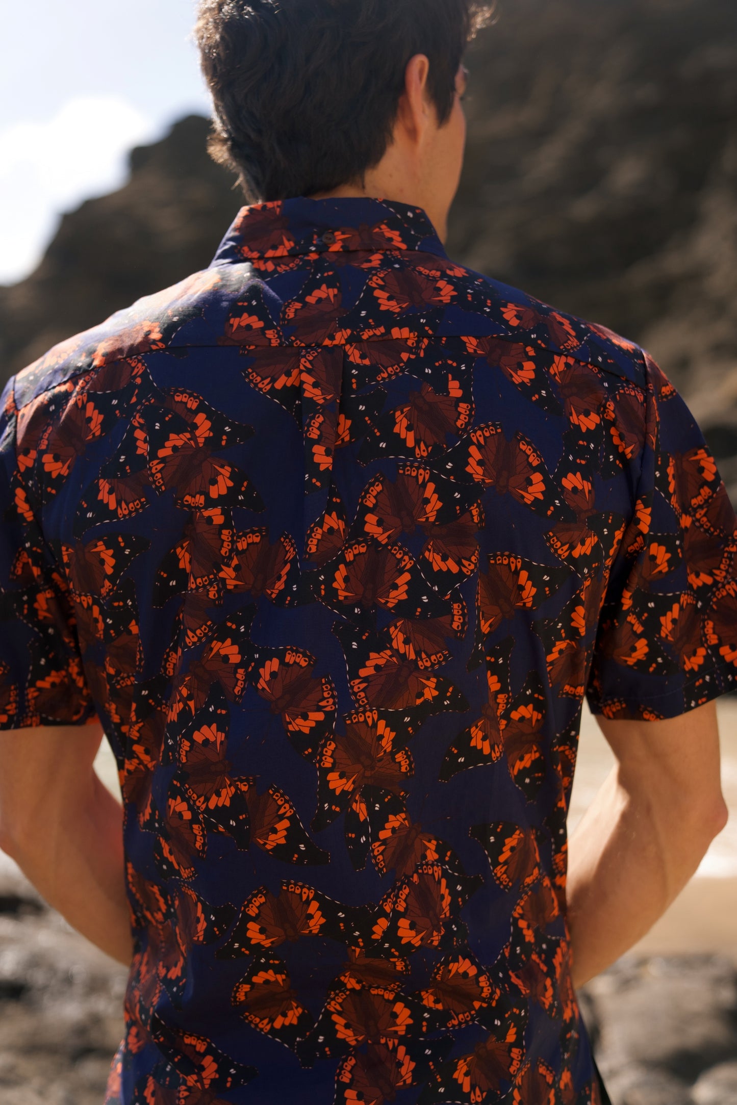 Kamehameha Butterfly Aloha Shirt
