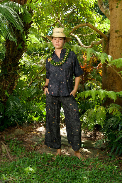 Kaniakapūpū Dark Forest Palazzo Pants