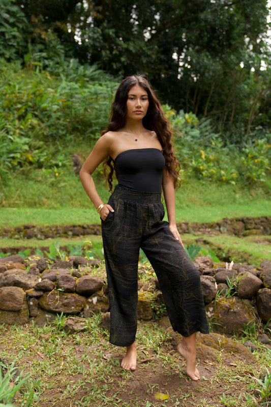 Kalo Wai High-waisted Palazzo Pants